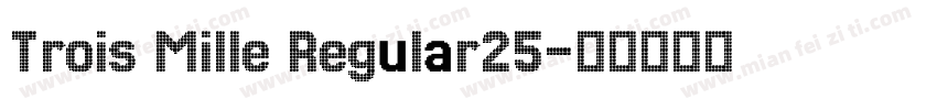Trois Mille Regular25字体转换